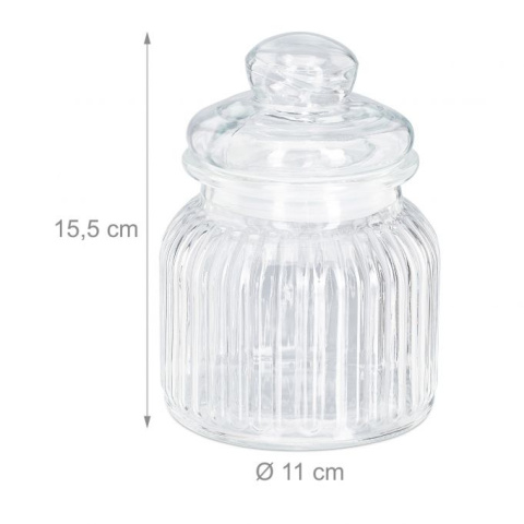 Pojemniki kuchenne szklane 5 szt. 700 ml Pojemniki kuchenne szklane 5 szt. 700 ml