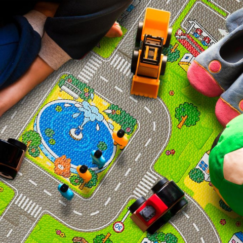 Puzzle piankowe motyw miasta Puzzle piankowe motyw miasta